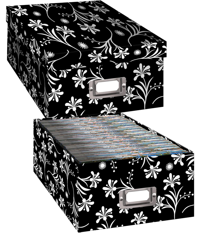 Photo storage boxes for loose prints and keepsakes.  Patterns & Solids